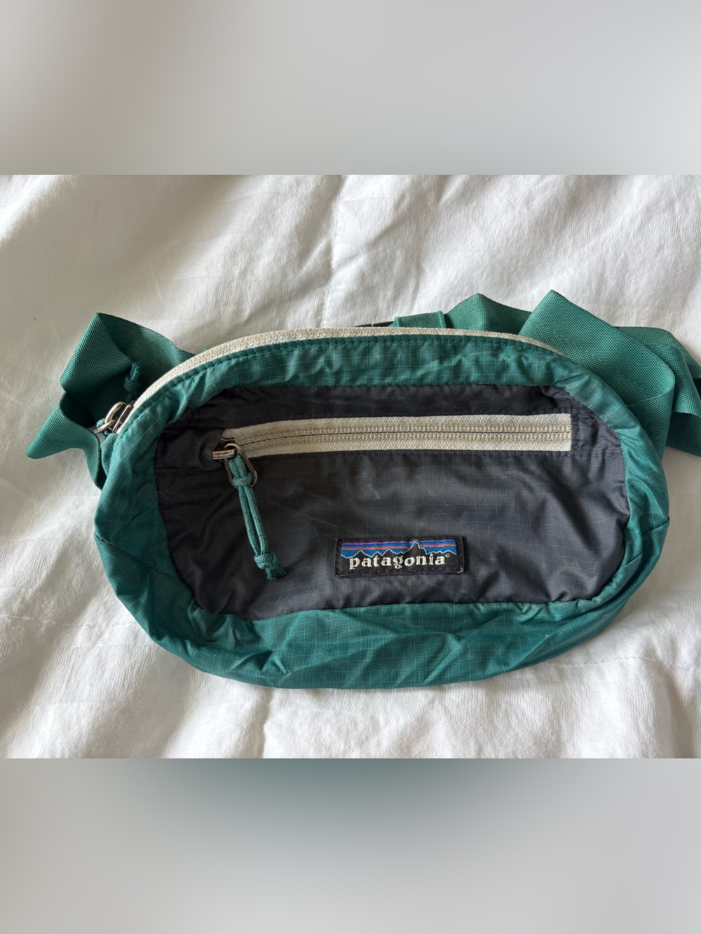 Patagonia Terravia Mini Hip Pack 1L Green and Gray Waist Pack